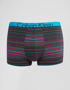 Хлопковые боксеры-брифы в полоску Calvin Klein ID - Черный
