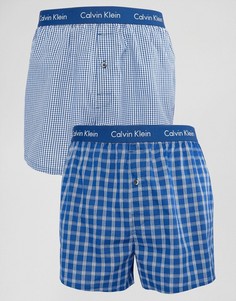 Комплект из 2 тканых боксеров Calvin Klein - Темно-синий