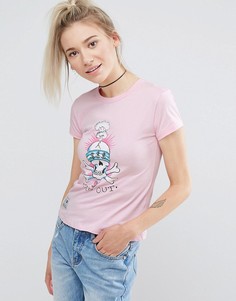 Футболка Illustrated People X Ed Hardy - Розовый