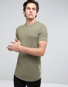Длинная обтягивающая футболка Jack &amp; Jones Core - Зеленый