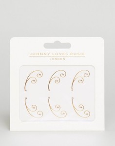 Декоративные татуировки для глаз металлик Johnny Loves Rosie - Золотой