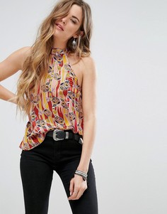 Топ с высоким воротом Glamorous - Желтый