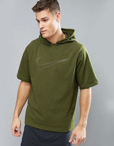 Зеленый топ с капюшоном и логотипом Nike Running Dry City 845538-331 - Зеленый