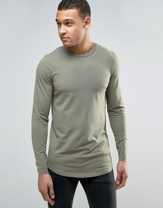 Обтягивающий лонгслив Jack &amp; Jones Core - Зеленый