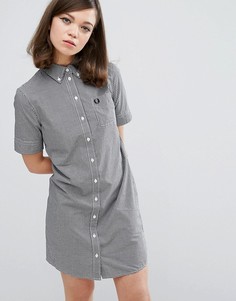 Платье-рубашка в клеточку Fred Perry Authentic - Черный