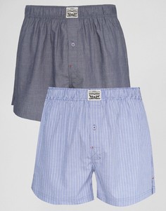 Набор из 2 синих боксеров (шамбре, в полоску ) Levis - Синий Levis®