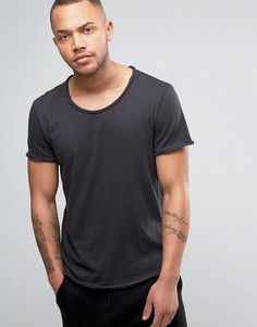 Черная футболка с необработанным краем YOURTURN - Черный