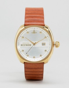 Часы со светло-коричневым кожаным ремешком Vivienne Westwood - Рыжий