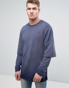 Двухслойный свитшот Jack &amp; Jones - Черный