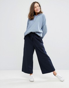 Укороченные брюки с широкими штанинами Monki - Черный