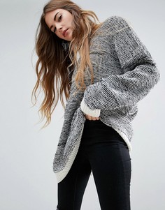 Oversize-джемпер из крученой пряжи ASOS - Черный