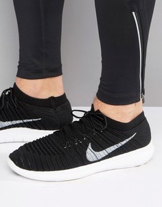 Черные кроссовки Nike Running Free Run Motion Flyknit 834584-001 - Черный