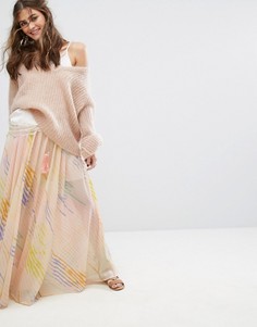 Юбка макси Free People True To You - Белый