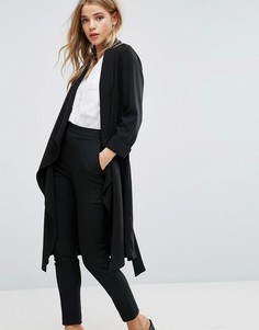 Легкое каскадное пальто New Look - Черный