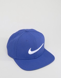 Синяя бейсболка с галочкой Nike 639534-512 - Синий