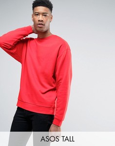 Красный oversize-свитшот ASOS TALL - Красный