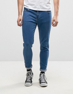 Умеренно выбеленные супероблегающие джинсы Farah Howells - Синий