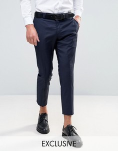 Укороченные суперузкие брюки Noak - Темно-синий