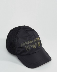 Черная бейсболка Armani Jeans 1981 - Черный