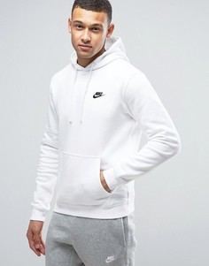 Белое худи с вышитым логотипом Nike 804346-100 - Белый