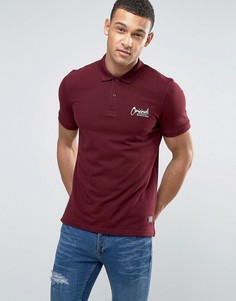 Футболка-поло с логотипом на груди Jack &amp; Jones Originals - Красный