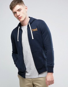 Худи на молнии Jack &amp; Jones Originals - Темно-синий