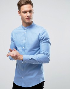 Узкая рубашка с воротником на пуговицах Casual Friday - Синий
