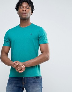 Зеленая меланжевая футболка с небольшим логотипом Original Penguin - Зеленый