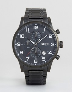 Черные наручные часы BOSS By Hugo Boss 1513180 Aeroliner - Черный