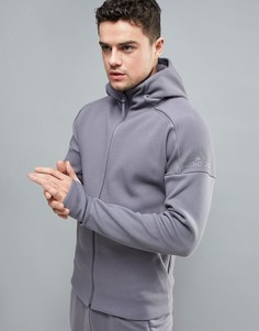 Худи серого цвета adidas ZNE BP8471 - Серый