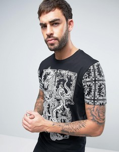 Футболка с драконом Brave Soul - Черный