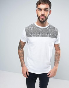 Футболка со змеиным принтом Brave Soul - Белый