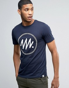 Футболка с геометрическим принтом Jack &amp; Jones - Темно-синий