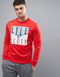 Красный свитшот с логотипом Lyle &amp; Scott Fitness Edwards - Красный
