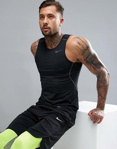 Черная майка Nike Training Hypercool Compression 801248-010 - Черный