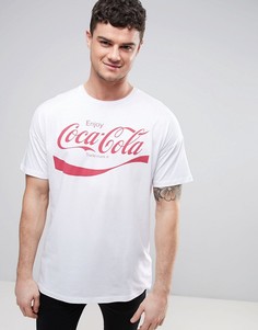 Футболка с большим принтом Coca-Cola ASOS - Белый