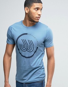 Футболка с принтом логотипа Jack &amp; Jones - Синий