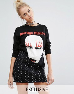 Лонгслив с принтом Marilyn Manson Adolescent Clothing - Черный