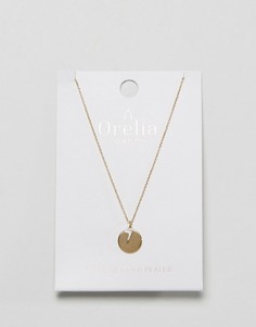 Позолоченное ожерелье с молнией и монетой Orelia - Золотой