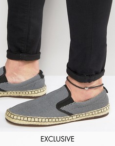 Черный кожаный браслет на ногу DesignB London - Черный