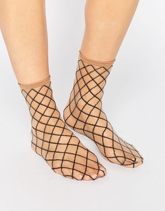 Носки в черную сеточку Falke Rio - Черный