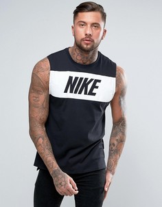 Черная майка с логотипом в винтажном стиле Nike 834733-010 - Черный