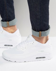 Белые кроссовки Nike Air Max 90 Ultra 2.0 875695-101 - Белый