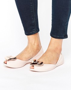 Светло-розовые туфли на плоской подошве Vivienne Westwood For Melissa - Розовый