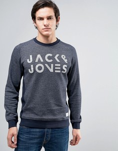 Свитшот с графическим принтом Jack &amp; Jones Core - Темно-синий