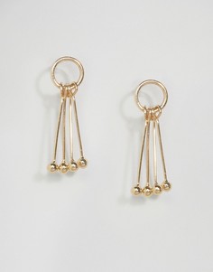 Серьги с миниатюрными подвесками-планками ASOS - Золотой