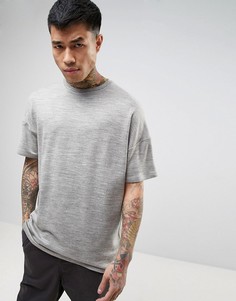 Серая oversize-футболка из плотного трикотажа ASOS - Серый