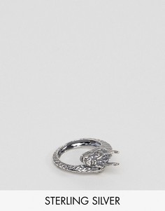 Серебряное кольцо с драконом ASOS - Серебряный