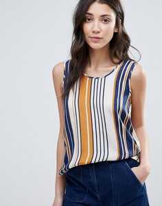 Блузка в полоску без рукавов Vila - Синий