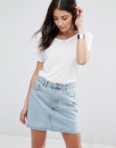 Футболка с овальным вырезом Brave Soul - Кремовый